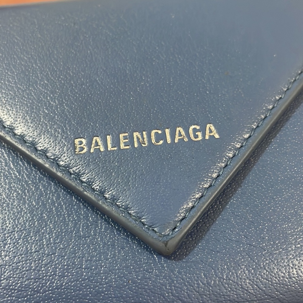 SOLD❤️Authentic Balenciaga Mini Wallet in Blue💙 - Picture 8 of 16